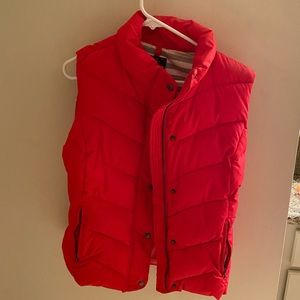 Gap red puffer vest